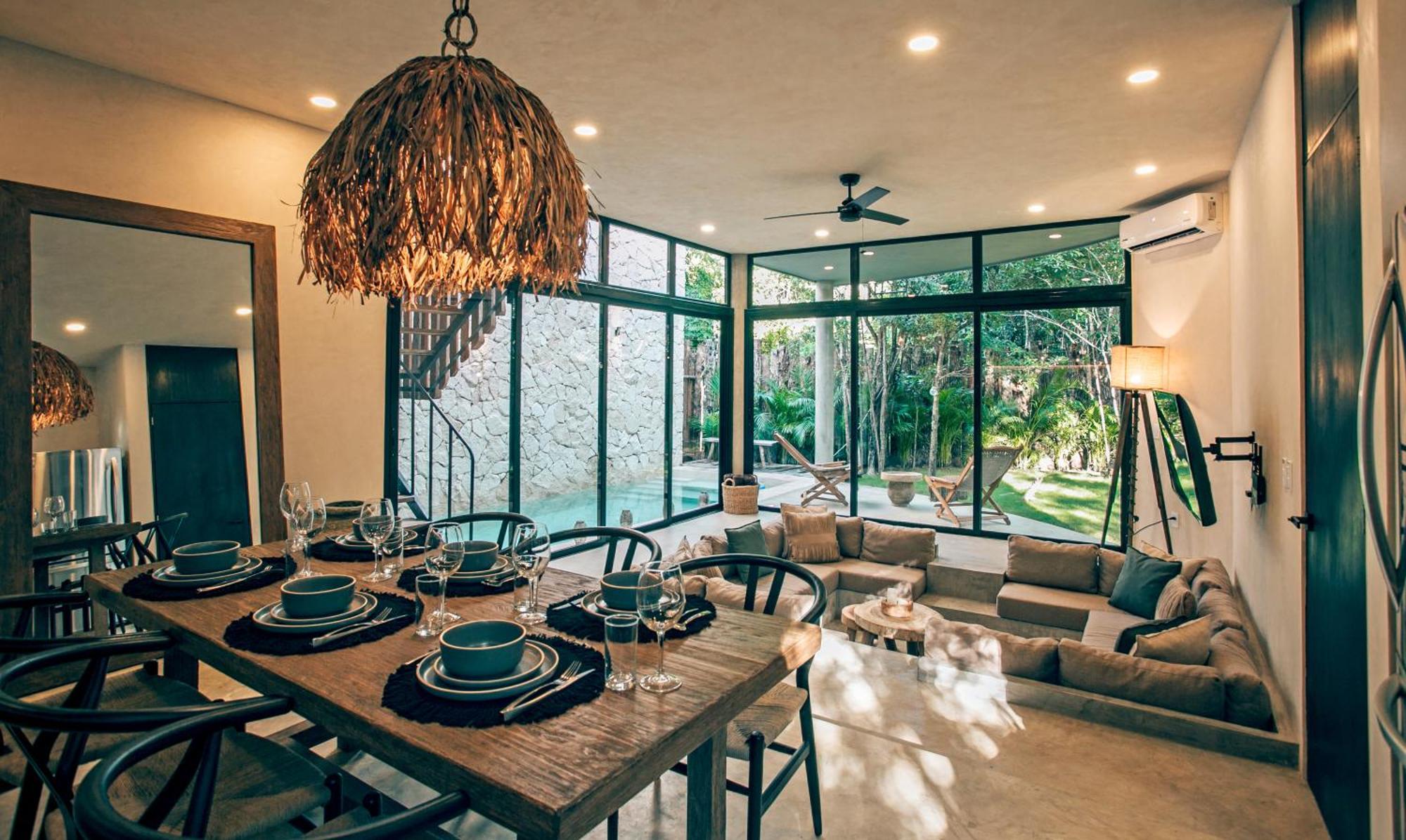 Jungle Boho Villa - Private Pool - Concierge 6B ตูลุม ภายนอก รูปภาพ